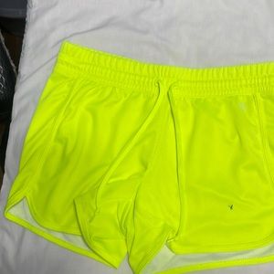 Florescent yellow shorts